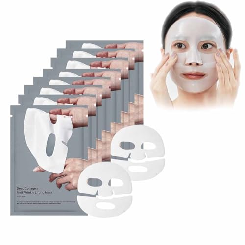 Collagen Mask OvernightBio Collagen Face MaskKorean Face MaskKorean Collagen Face MaskDeep Collagen Anti Wrinkle Lifting MaskDeep HydratingFirmingand MoisturizingPore Minimizing 8pcs