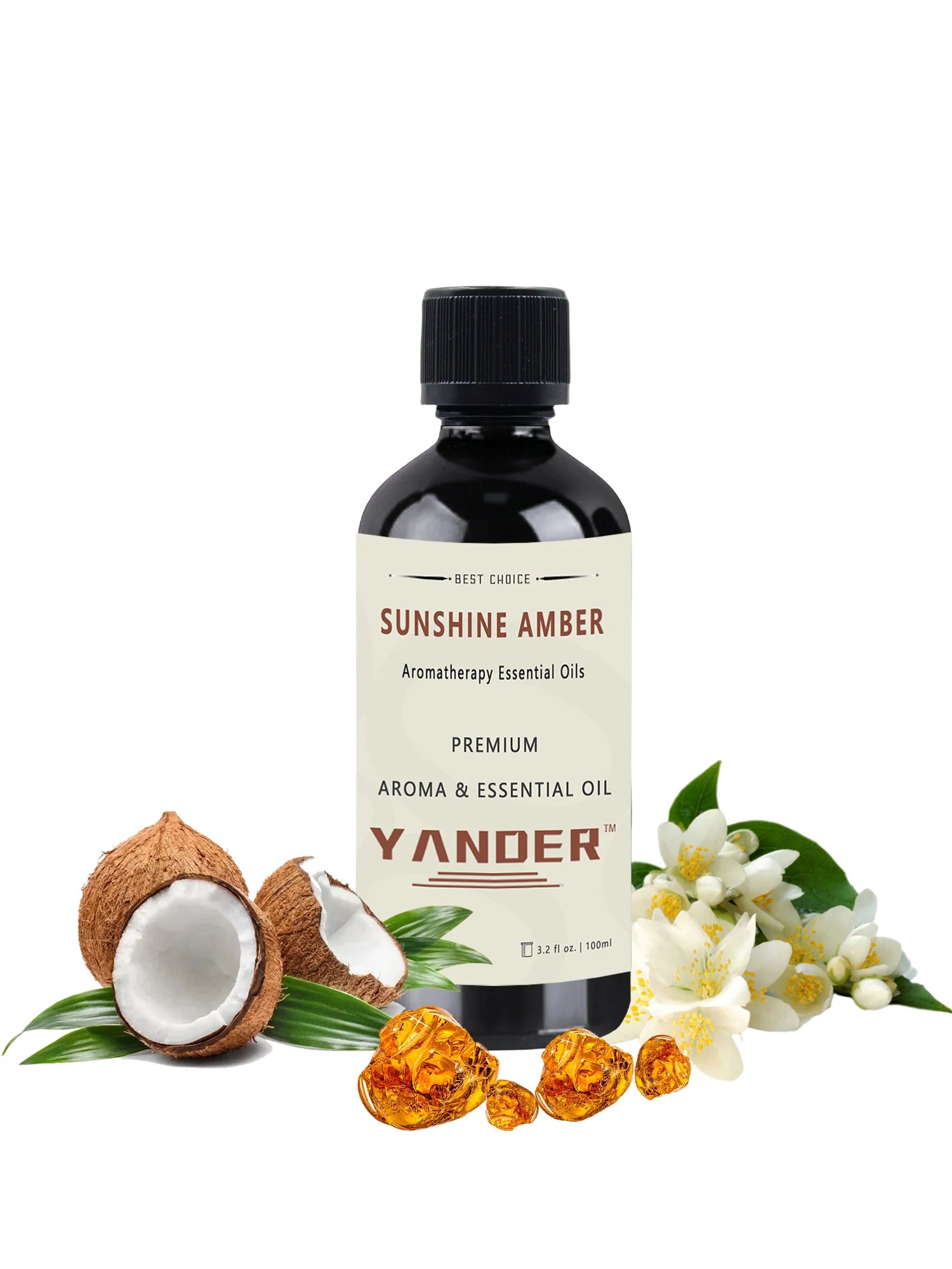 YANDER Sunshine Amber High Concentrated Essential Oil Cologne Unisex Perfume Home Fragrance Amber Parfum Oil For Perfume Making