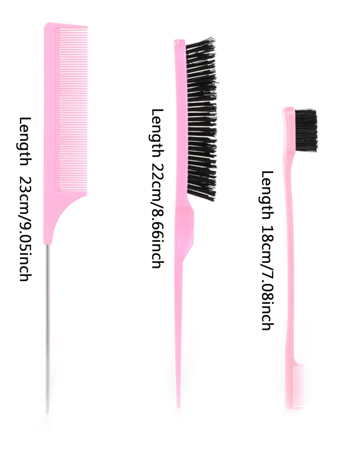 DeeJey Hair wax stick with hair comb and bristle brush and edge brush for wig edge control